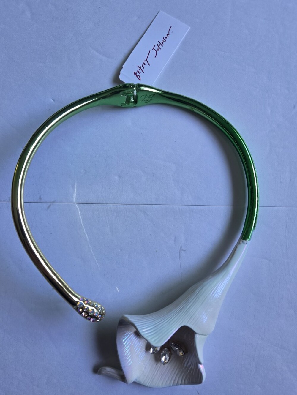 Betsey Johnson Calla Lily Collar Necklace